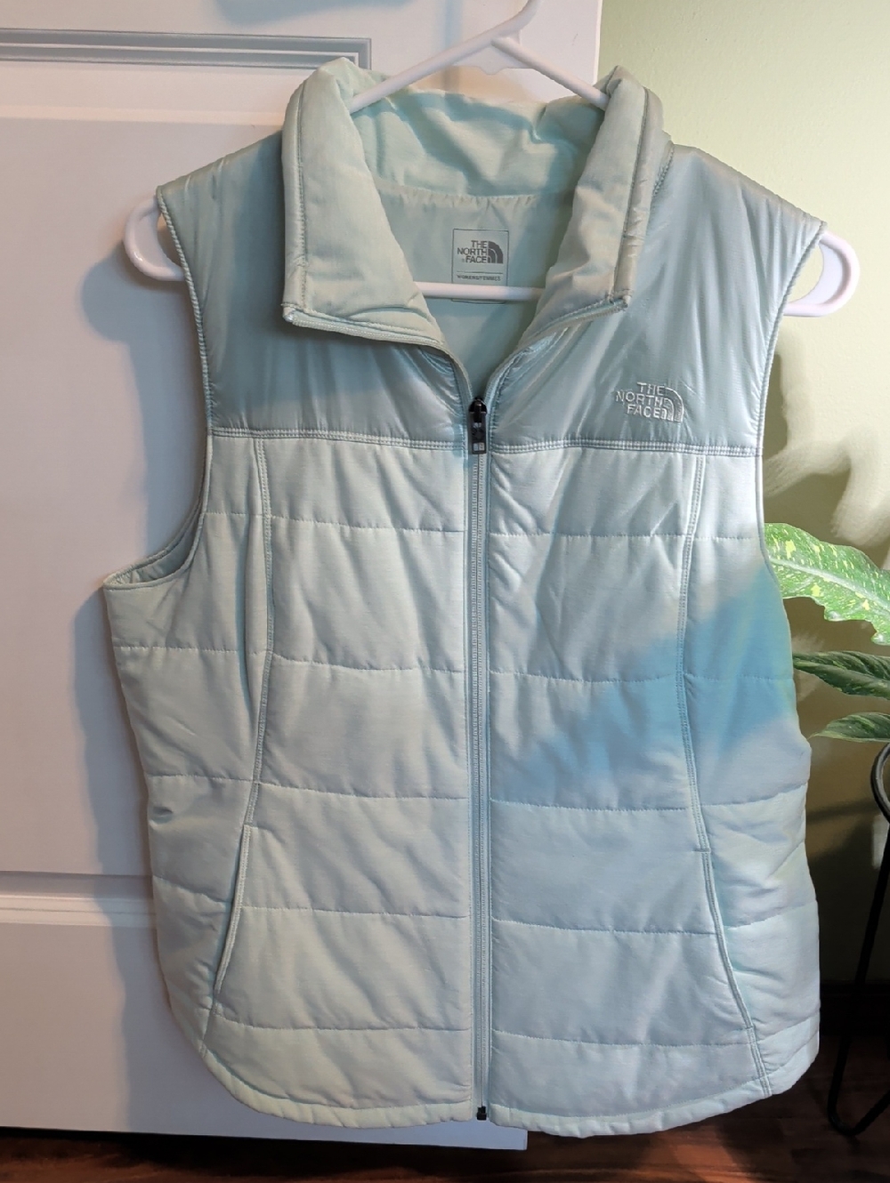 The North Face Women's Pale Blue Quilted Puffer Vest